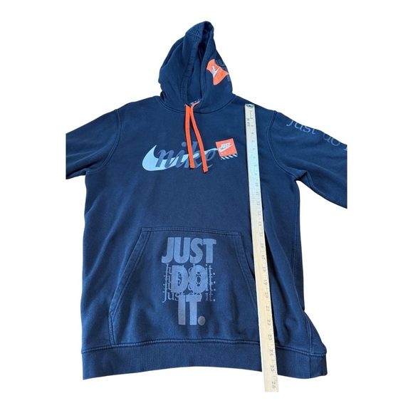 Nike Club JDI Just Do It Men's M Hoodie Black AV5905-010 Off-White - Picture 8 of 10